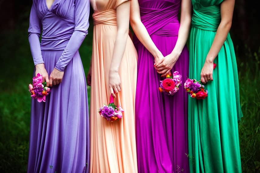 bridesmaid dress colors