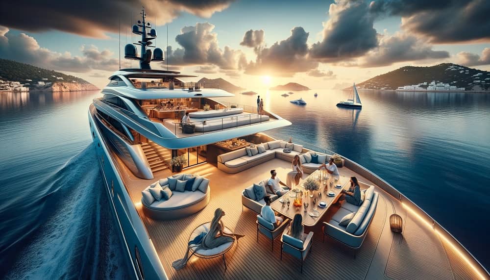Ai image of yacht in the sea
