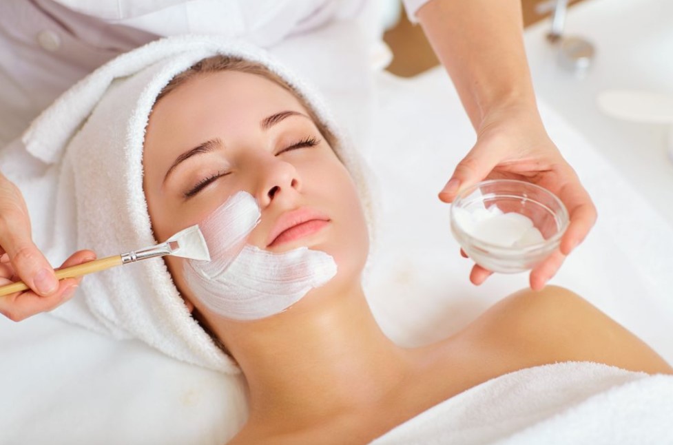 Girl having Skincare