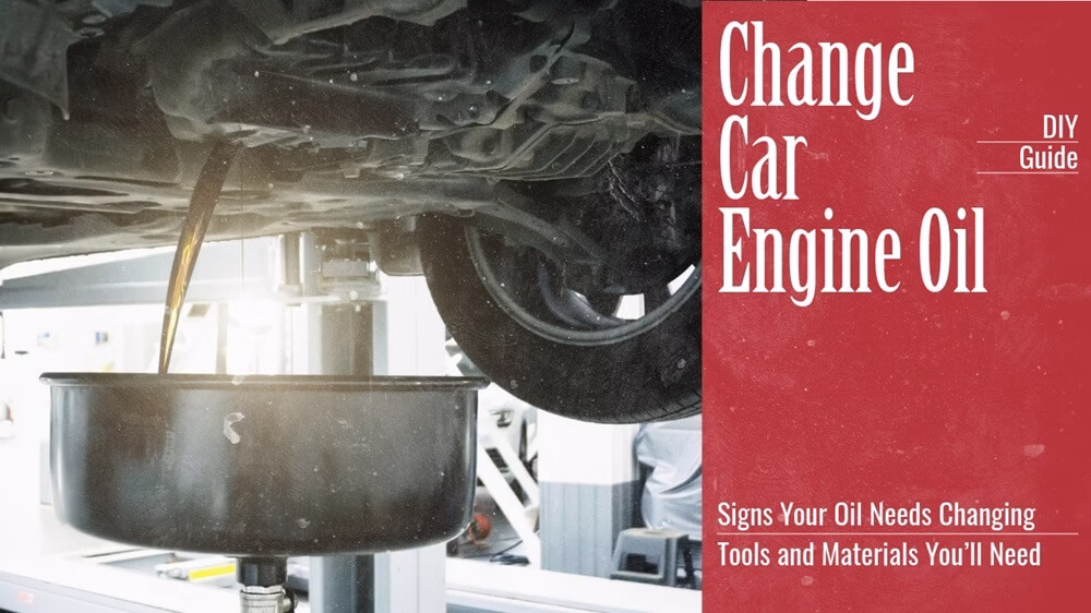 How to Change Car Engine Oil: DIY Guide for Beginners 25 How to change car engine iol text with oil changing car