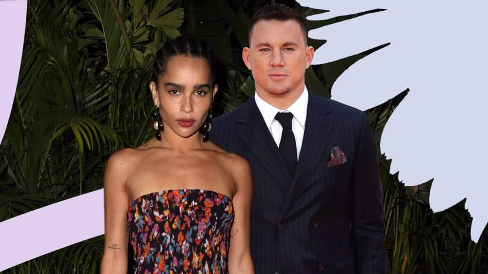Zoë Kravitz and Channing Tatum: A Complete Relationship Timeline 25 Zoë Kravitz and Channing Tatum posing side by side at a movie premiere in formal attire
